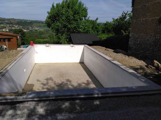 Création de piscine - Val-de-Virieu - N.P Maçonnerie
